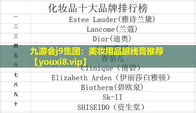 美妆用品眼线膏推荐